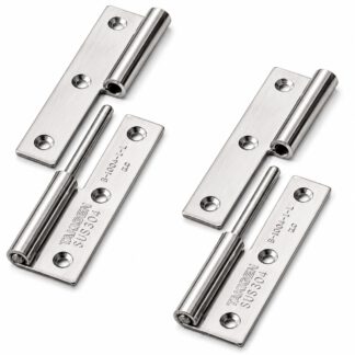 2 stykker højkvalitets plakathængsel, B-1004-1-L, højde: 75 mm, fra TAKIGEN, lasteevne: 15 kg (34 lbs), version: venstre. Produktbillede 