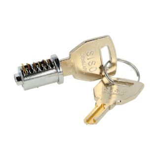 Udskiftelig kerne til SISO-låse, indtastet forskelligt, inkl. 2 nøgler, overflade: forniklet, 12,4 mm (0,5"), 14.03.310-0.