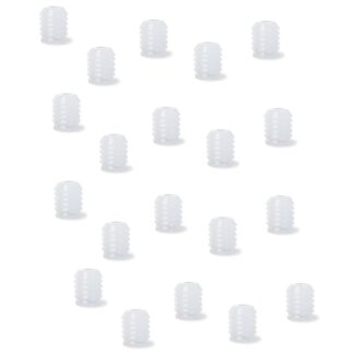 20 stk. gevindindsats af høj kvalitet med indvendigt gevind M4, fremstillet af nylon (PA), 11 mm (7/16"), 9047420. Praktisk press-fit muffe til trædele, møbelforbindelser, elektronikhuse og meget mere, fra EMUCA