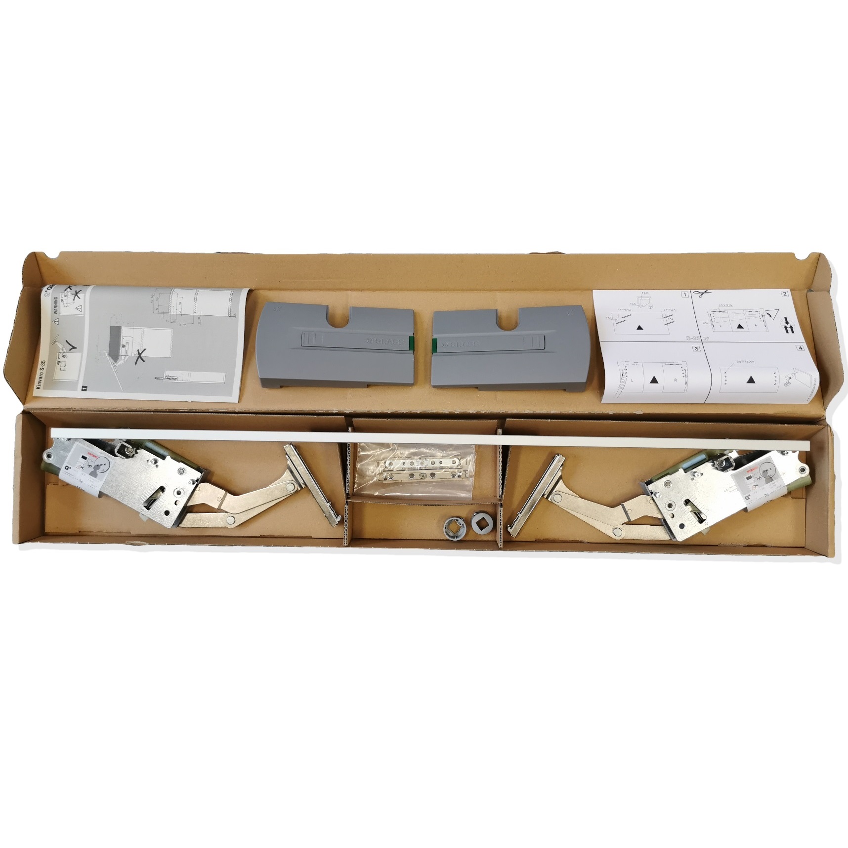 Klappenbeschlag von GRASS / Hetal, Kinvaro S35, Komplett Set. Produktfoto