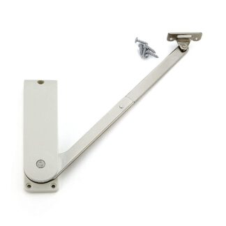 højkvalitets klappeholder, HDS-30HR-WT, fra Sugatsune, hvid, version: højre. Produktbillede 