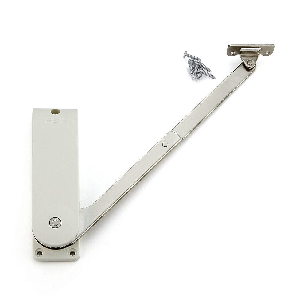 højkvalitets klappeholder, HDS-30HR-WT, fra Sugatsune, hvid, version: højre. Produktbillede