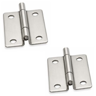 2 stk. kompakt offset hængsel, TH-25SUS, højde: 35 mm, fra TOCHIGIYA, bæreevne: 4,5 kg (10 lbs). Produktbillede