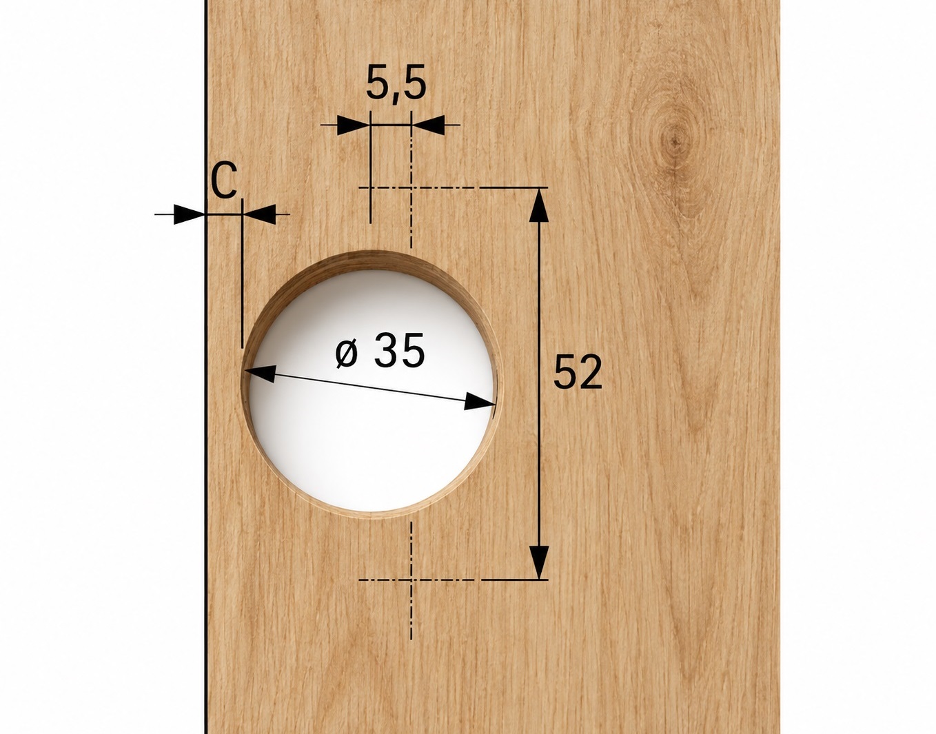 Rustfrit stål pot-hængsel, støtte: fuldt understøttet (til stede), lavet af rustfrit stål, design: monteringsplade med 2 mm afstand, 9289590. korrosionsbestandigt rustfrit stålmøbelhængsel til udendørsmøbler og meget mere, af Hettich - Billede 2