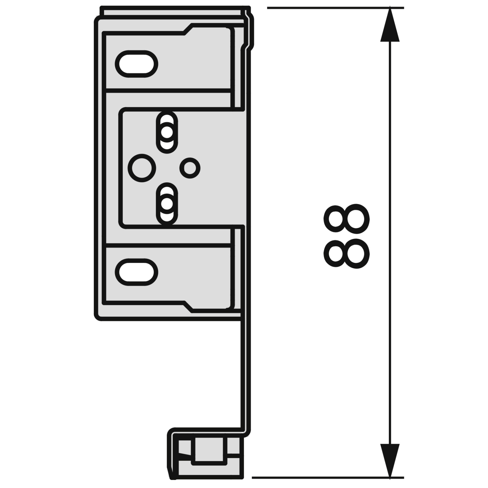 Skuffesæt, med ekstra tynde rammer, stelhøjde 88 mm (3-15/32"), overflade: hvid, 300 mm (11-13/16"), version: delvis udtræk med soft-close, 3275012. praktisk skuffesæt til køkkenmøbler og meget mere, fra EMUCA - Billede 5