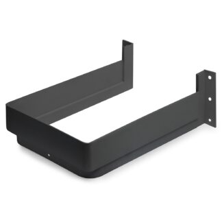 Højkvalitets sifonudskæring, lavet af plast, overflade: antracitgrå, 3011923. Rektangulær sifonbeskyttelse til vaskeskab, køkkenskab, badeværelsesskab, vandlås, afløb og meget mere, af EMUCA