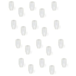 20 dele robust inddrive-in-muffe velegnet til skruer ⌀3 mm, lavet af nylon (PA), 10 mm (25/64"), 9040920. Praktisk ekspansionsmuffe til møbeltilslutning, montering af karrosser, hyldemontering og meget mere, af EMUCA