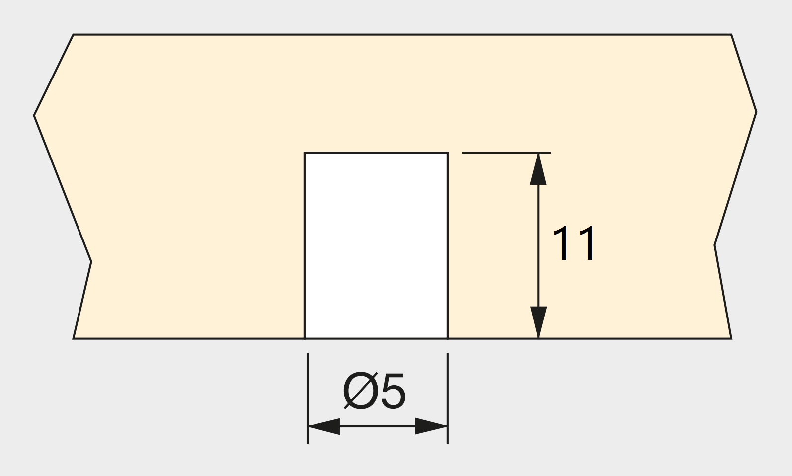20 stykker robust drevmuffe velegnet til skruer ⌀3 mm, lavet af nylon (PA), 11 mm (7/16"), 9003620. Praktisk ekspansionsmuffe til møbeltilslutning, karroskvægmontering, hyldemontering og meget mere, af EMUCA - Billede 3
