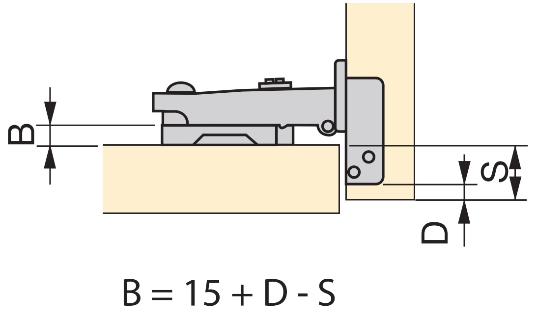 Kophængsel, soft-close, clip-on montering, 3D justerbar, inkl. monteringsplade, overflade: forniklet, version: overflademonteret, 1040007. grydehængsel til møbler, skabe og meget mere, af EMUCA - Billede 4