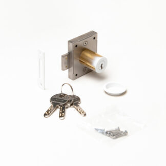 Skabslås, med samme nøgle, hvid 7810-30WT-D, af Sugatsune / LAMP (Japan)