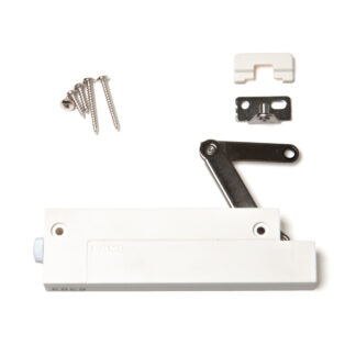 Blød klappebeslag, kompakt CSD-10-TV-H-WT, af Sugatsune / LAMP (Japan)