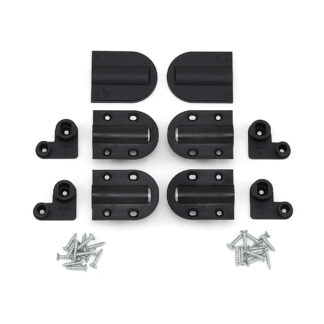 Dæmpningshængsel, med dæksel, sort HG-JHM20-80BL, af Sugatsune / LAMP (Japan)