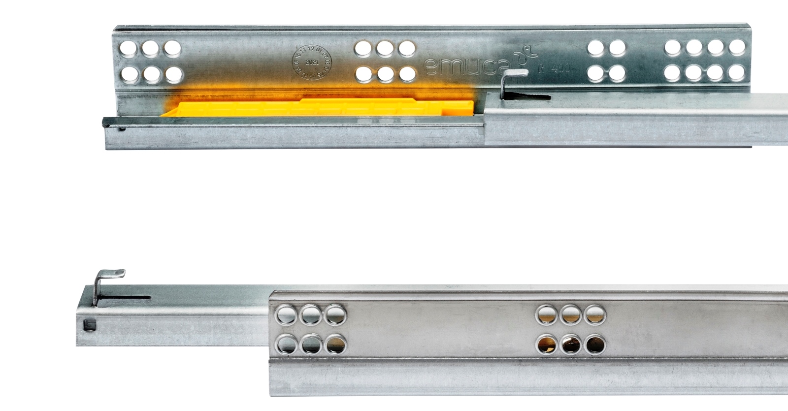 Gulvmeder, bæreevne: 25 kg (56 lbs), 300 mm (11-13/16"), version: delvis udtræk med push-to-open, 3123105. Gulvudtræk af høj kvalitet til træskuffer, træhylder og meget mere, fra EMUCA - Billede 4