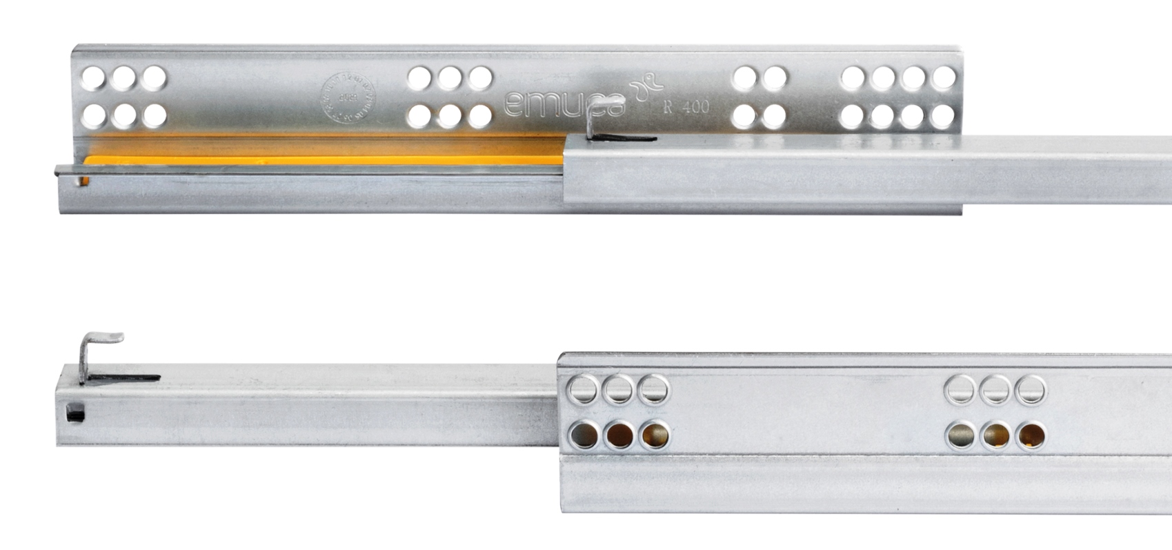 Gulvløbere, bæreevne: 25 kg (56 lbs), 500 mm (19-11/16"), udførelse: delvis udtræk med soft-close, 3019505. Gulvudtræk af høj kvalitet til træskuffer, træskuffer, træhylder og meget mere, fra EMUCA - Billede 4