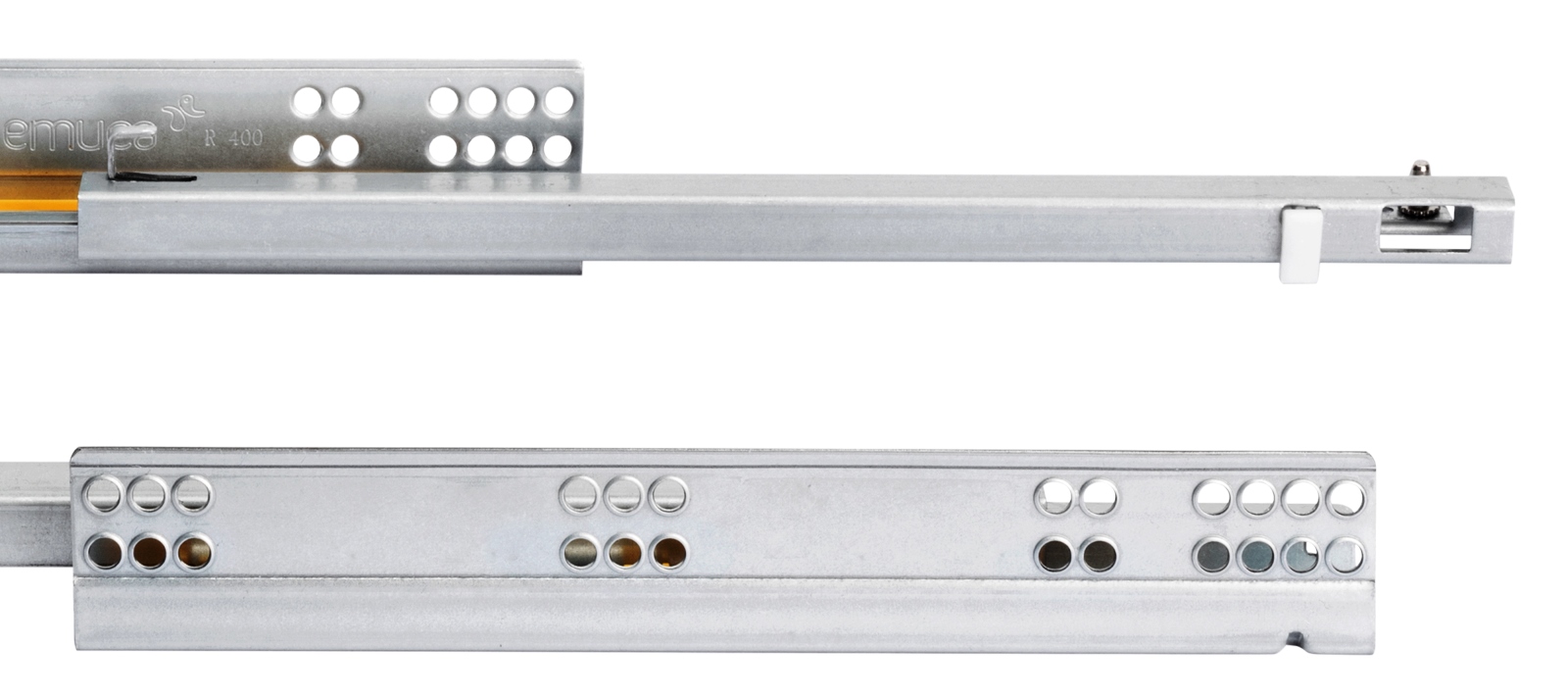 Gulvløbere, bæreevne: 25 kg (56 lbs), 500 mm (19-11/16"), udførelse: delvis udtræk med soft-close, 3019505. Gulvudtræk af høj kvalitet til træskuffer, træskuffer, træhylder og meget mere, fra EMUCA - Billede 5