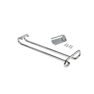 Vinglasholder af høj kvalitet, lavet af stål, overflade: forkromet, 280 mm (11-1/32"), 8930011. Praktisk glasbøjle til vinglas, champagneglas, cocktailglas, cognacglas, bægre og meget mere, fra EMUCA